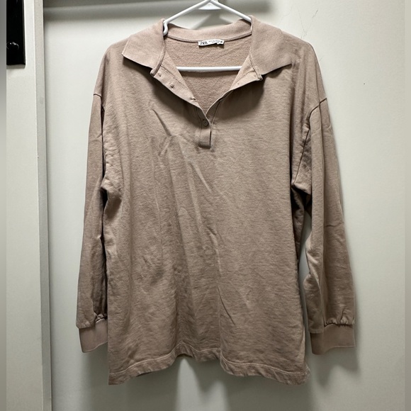 Zara long sleeve polo- S - Picture 1 of 3